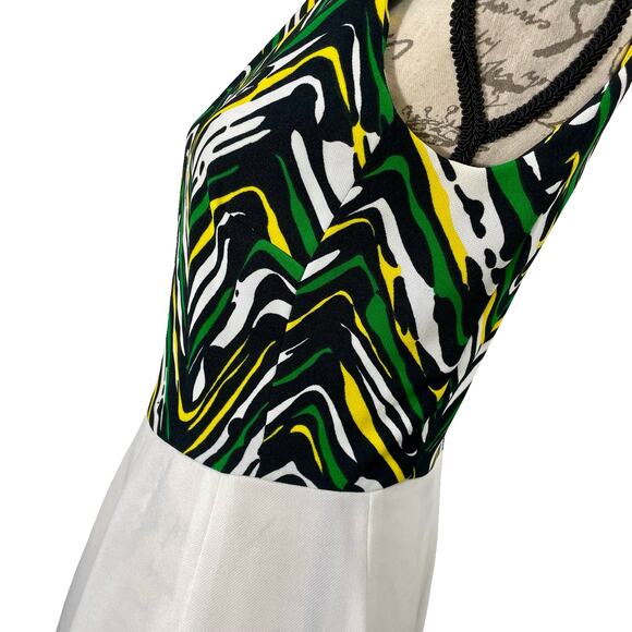 Vintage 60s Vandor Ltd. Geometric Mod Sleeveless Dress - Picture 7 of 10